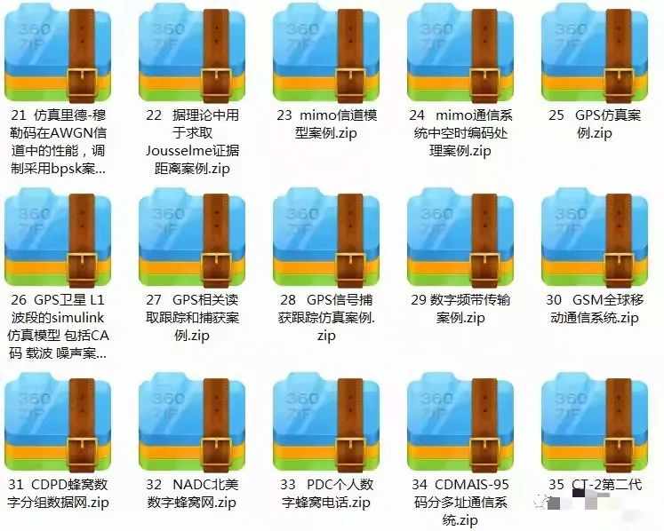 matlab通信仿真44个案例源码资料