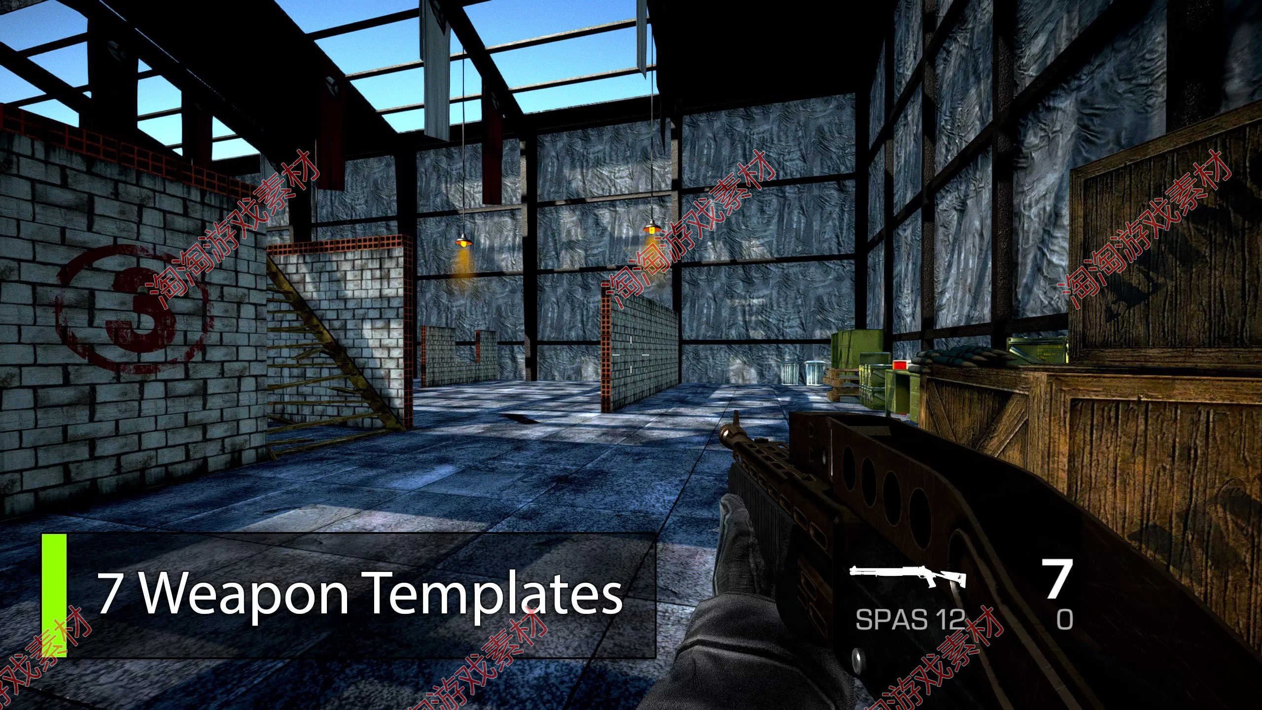 Unity3d Aurora FPS Engine 2.5.1 射击游戏项目模板源码素材