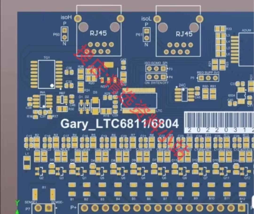 BMS开发板LTC6804/6811电池管理评估板/储能采集PCB原理图源码