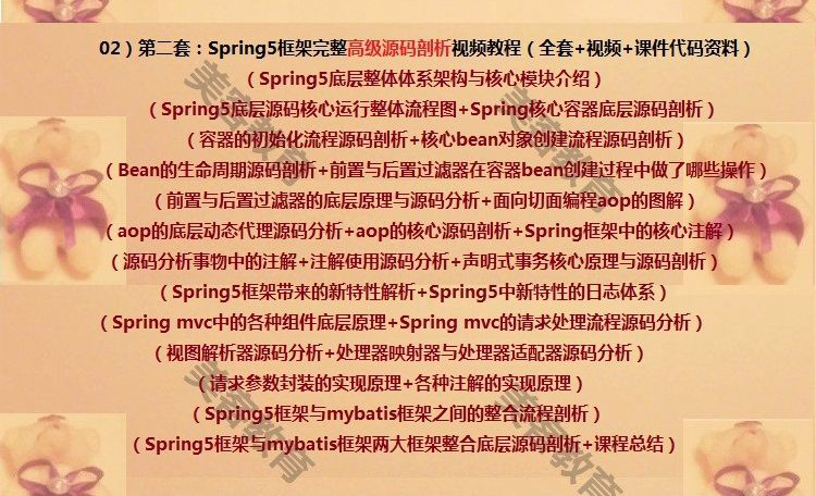 spring源码剖析视频教程5.0 5.x深入mvc阅读 spring5框架深度分析