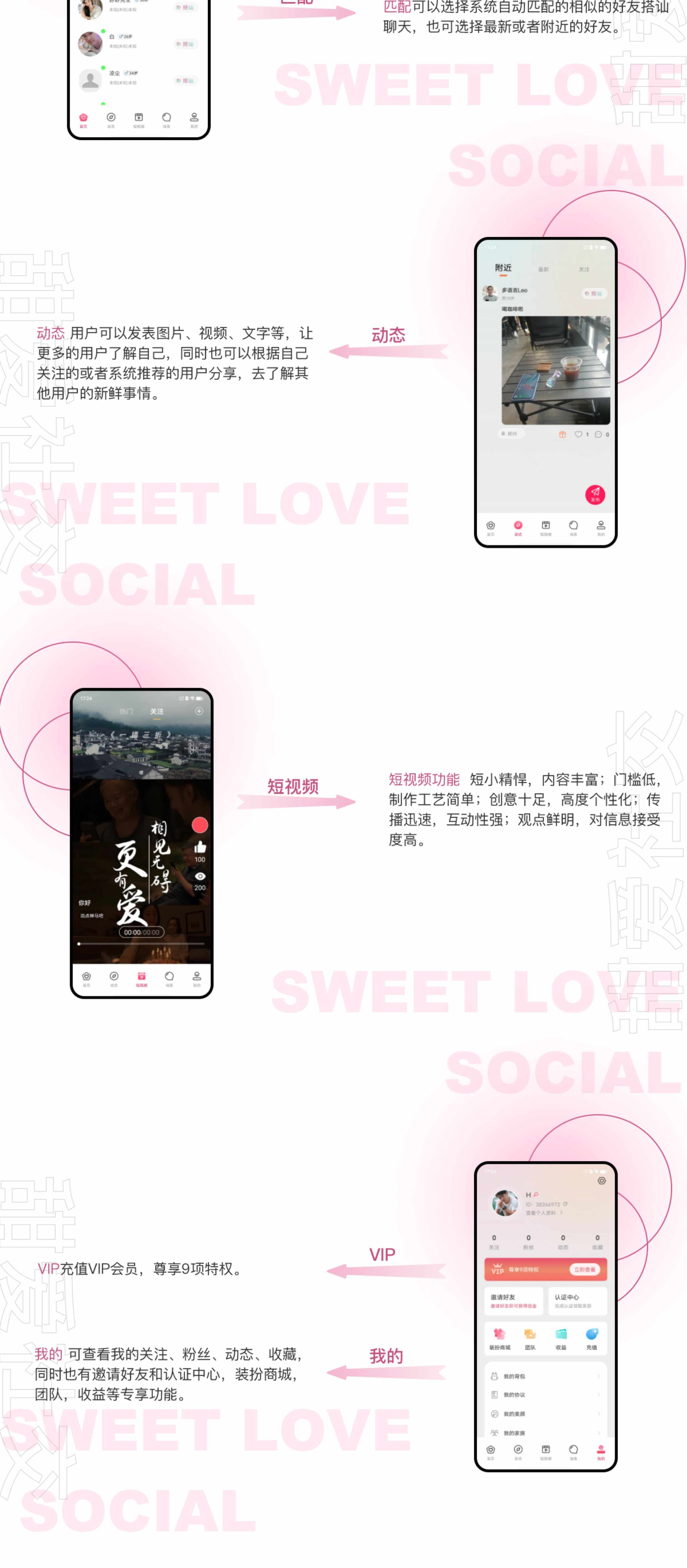 社交交友app前端安卓和苹果 后端Java 原生开发成品搭建 源码交付