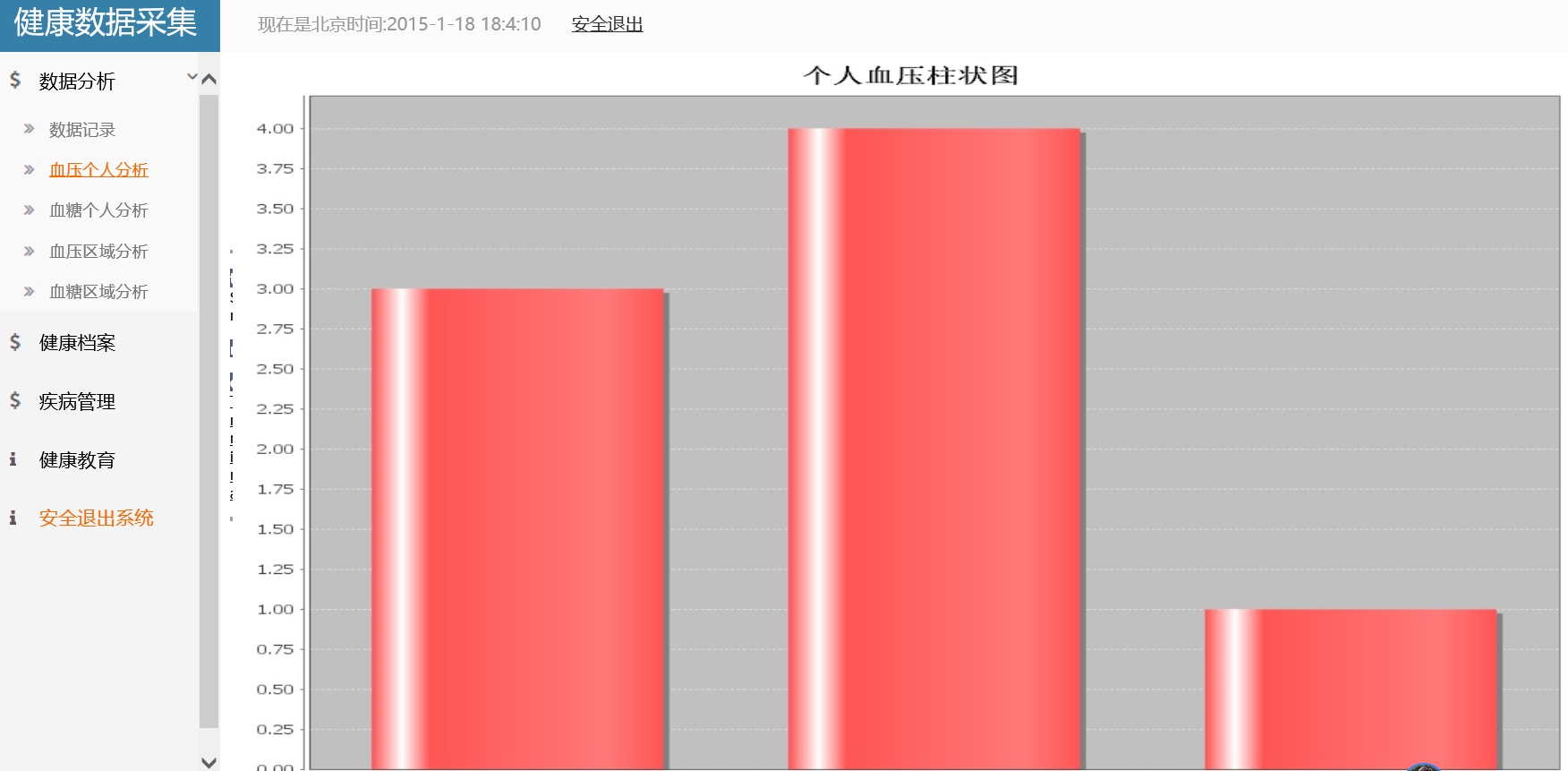 java健康档案管理系统源代码 jsp数据采集系统项目设计源码带文档