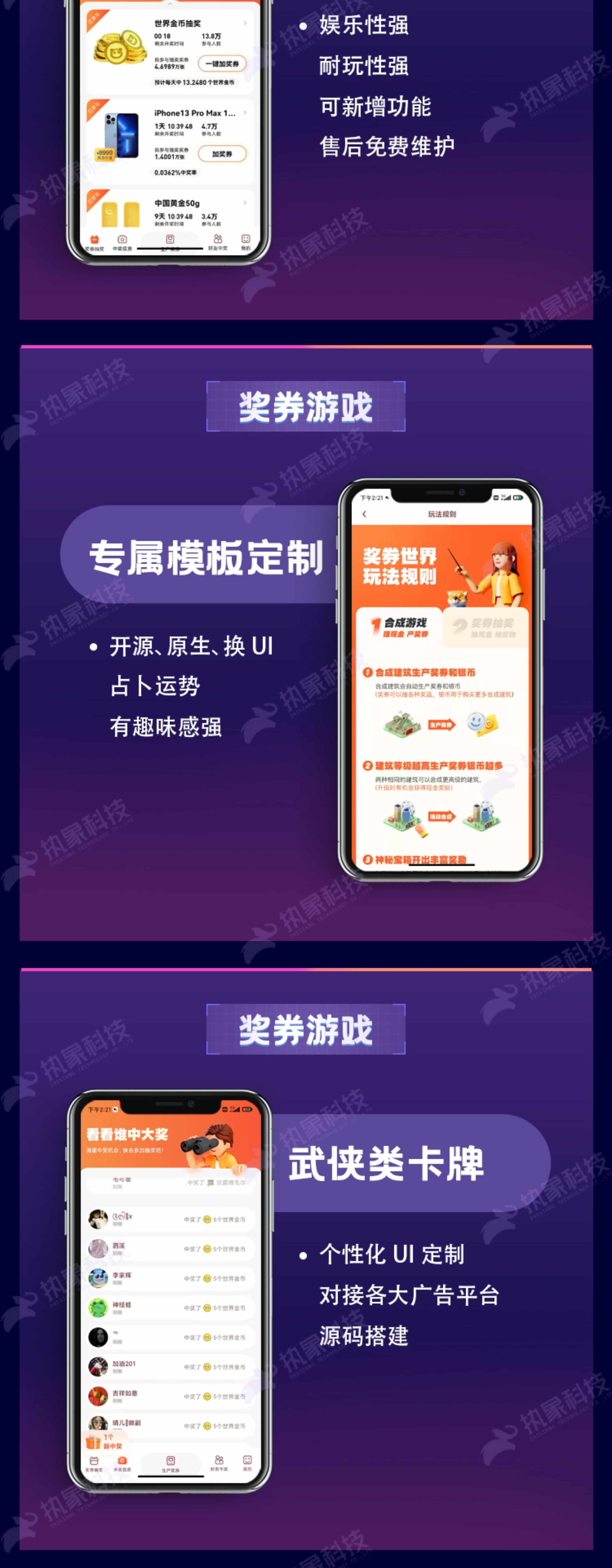 奖券世界游戏APP合成类游戏开发源码搭建广告游戏制作百人团队
