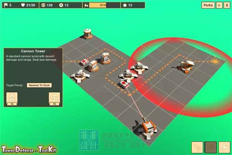 Unity Tower Defense Toolkit 4 (TDTK-4) 4.1.1塔防游戏项目源码