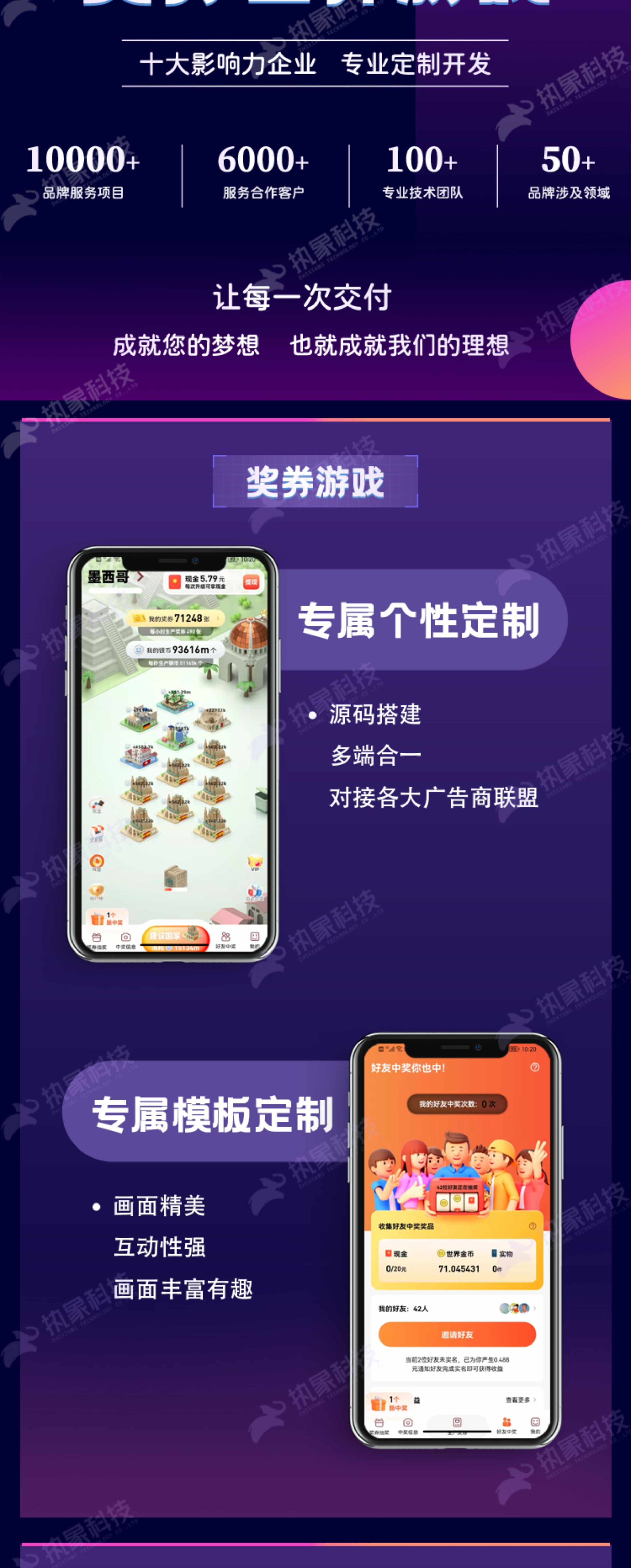奖券世界游戏APP合成类游戏开发源码搭建广告游戏制作百人团队