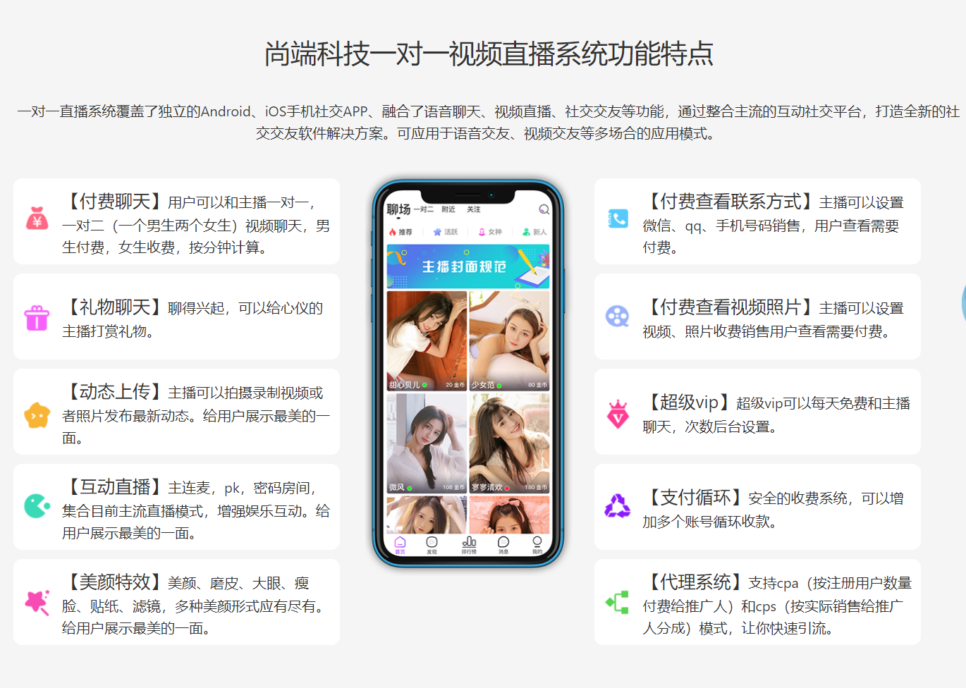 一对一直播app开发附近的人礼物打赏贵族显示付费聊天 搭建售源码