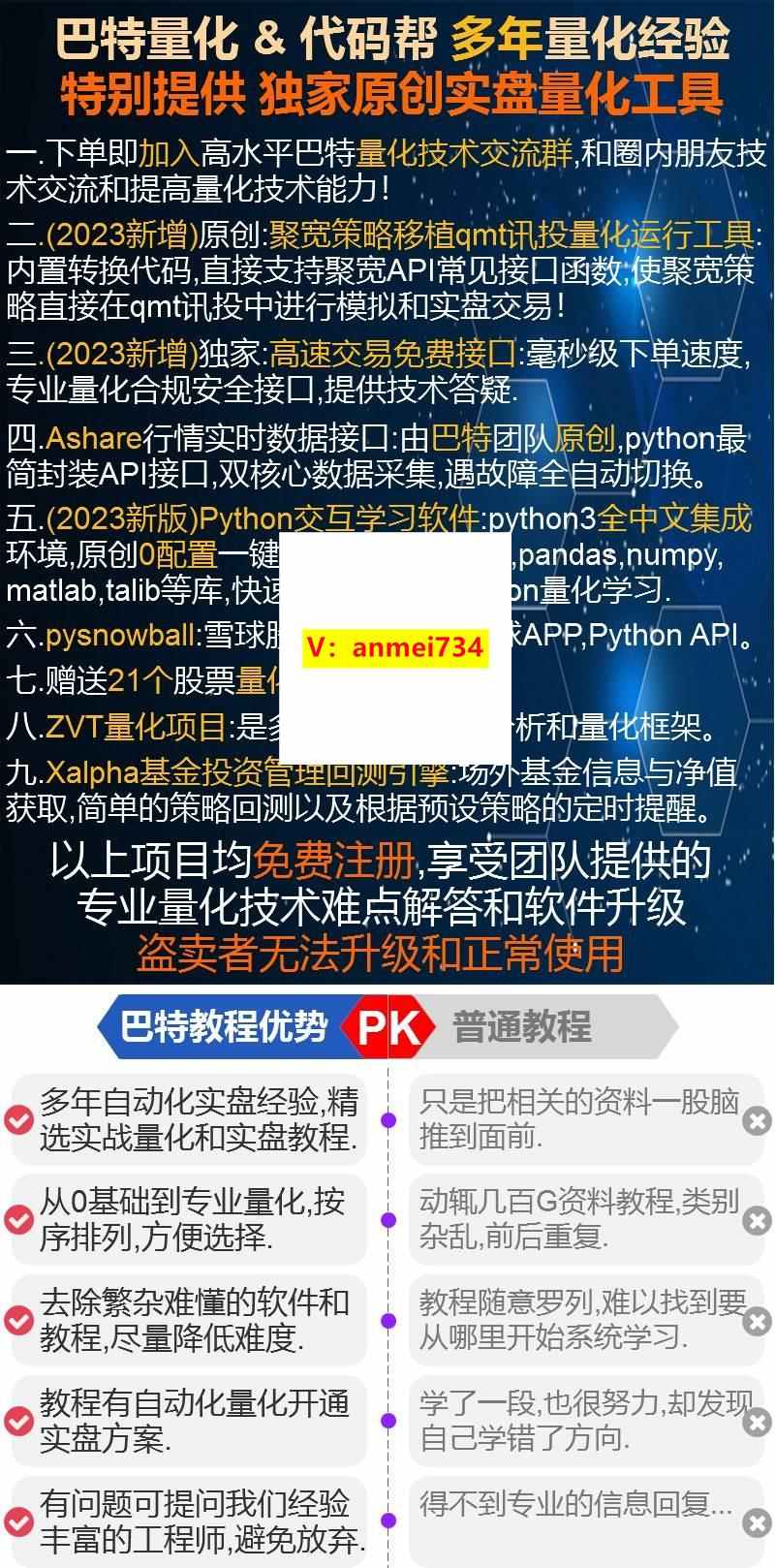 股票量化交易策略源码股市自动交易程序软件入门python视频教程
