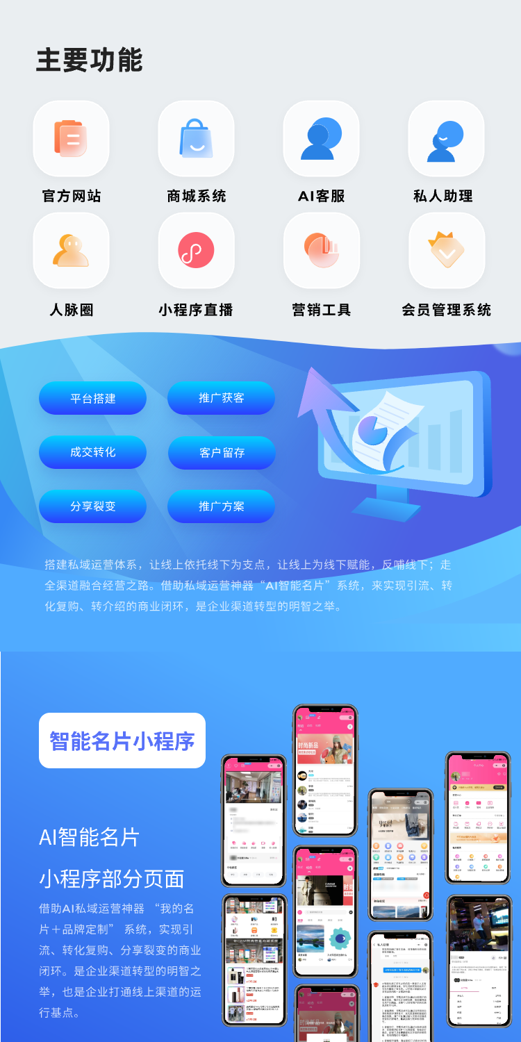 AI智能名片AI智能名片源码小程序名片电子名片企业名片微信名片
