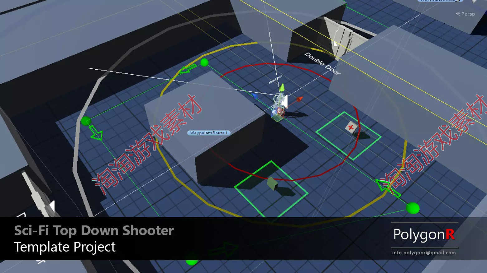 Unity Sci Fi Top Down Game Template 2.0 2.2 科幻射击游戏源码