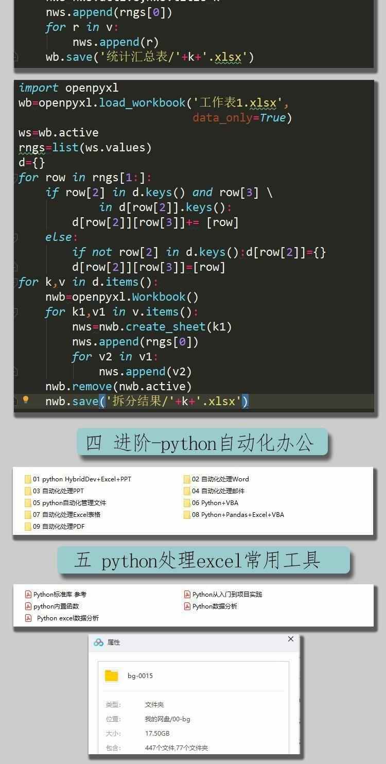 零基础python处理excel表格基础办公自动化实战源码实例视频教程