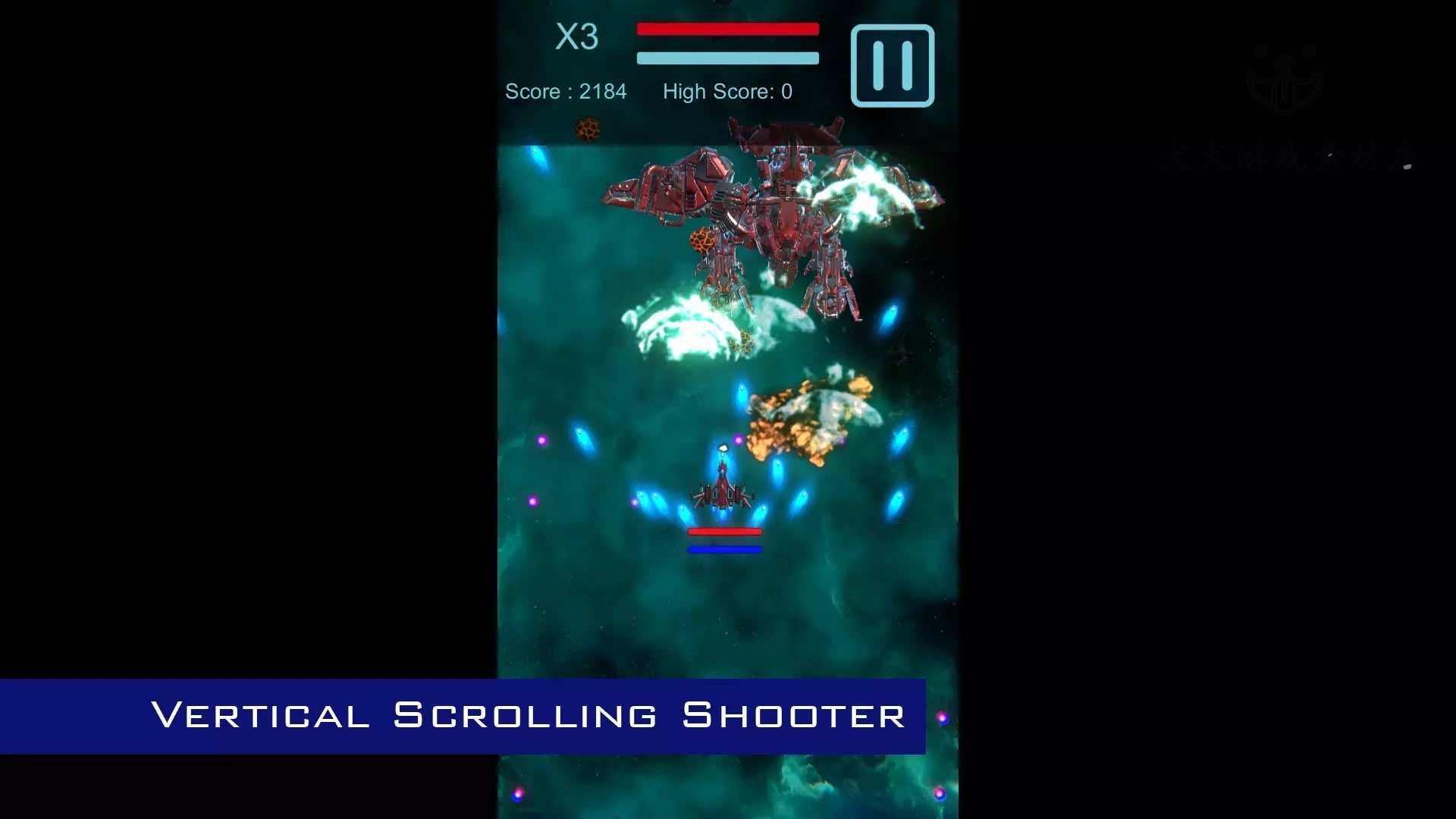 Unity3D Shmup Boss 2.02 卷屏滚屏飞行射击游戏源码非Baby