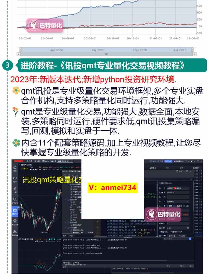 股票量化交易策略源码股市自动交易程序软件入门python视频教程