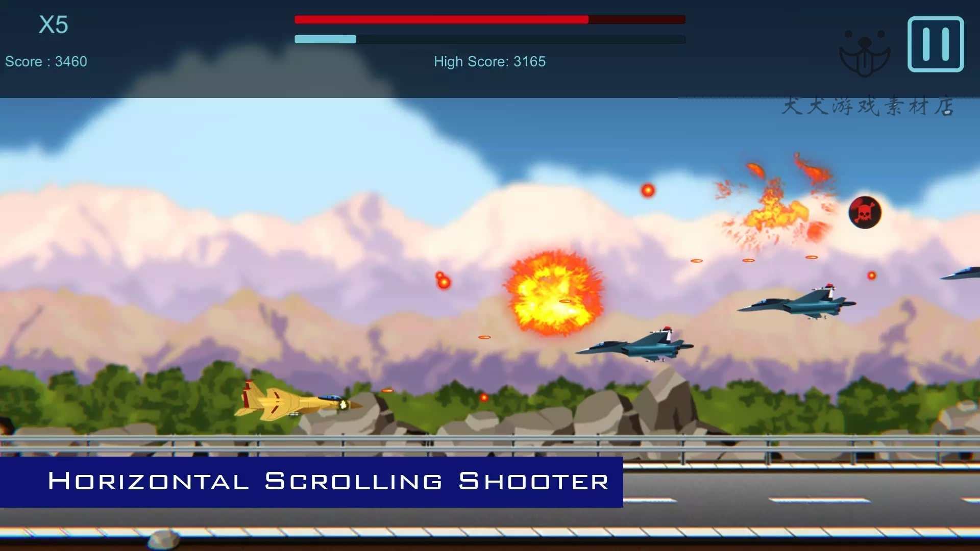Unity3D Shmup Boss 2.02 卷屏滚屏飞行射击游戏源码非Baby