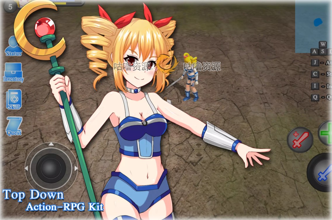 Unity Top Down Action RPG 3.5 俯视角色扮演游戏项目源码