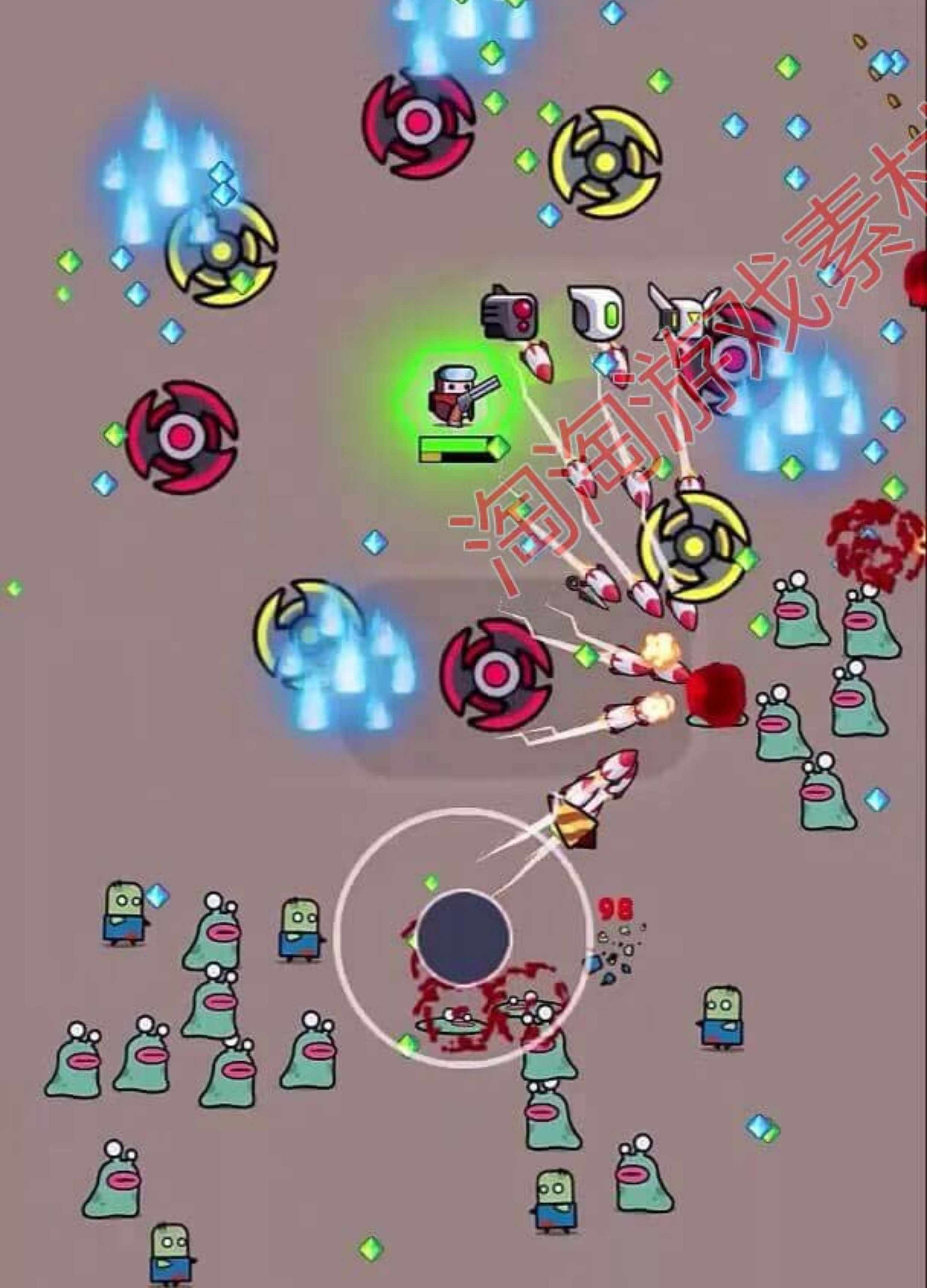 Unity3d Survivor.IO 2021.3.8f1 割草游戏完整项目模板源码资源