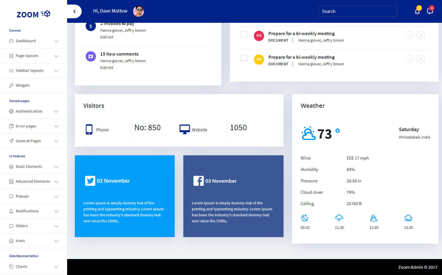 后台管理系统模板UI静态素材会员界面html框架bootstrap响应式