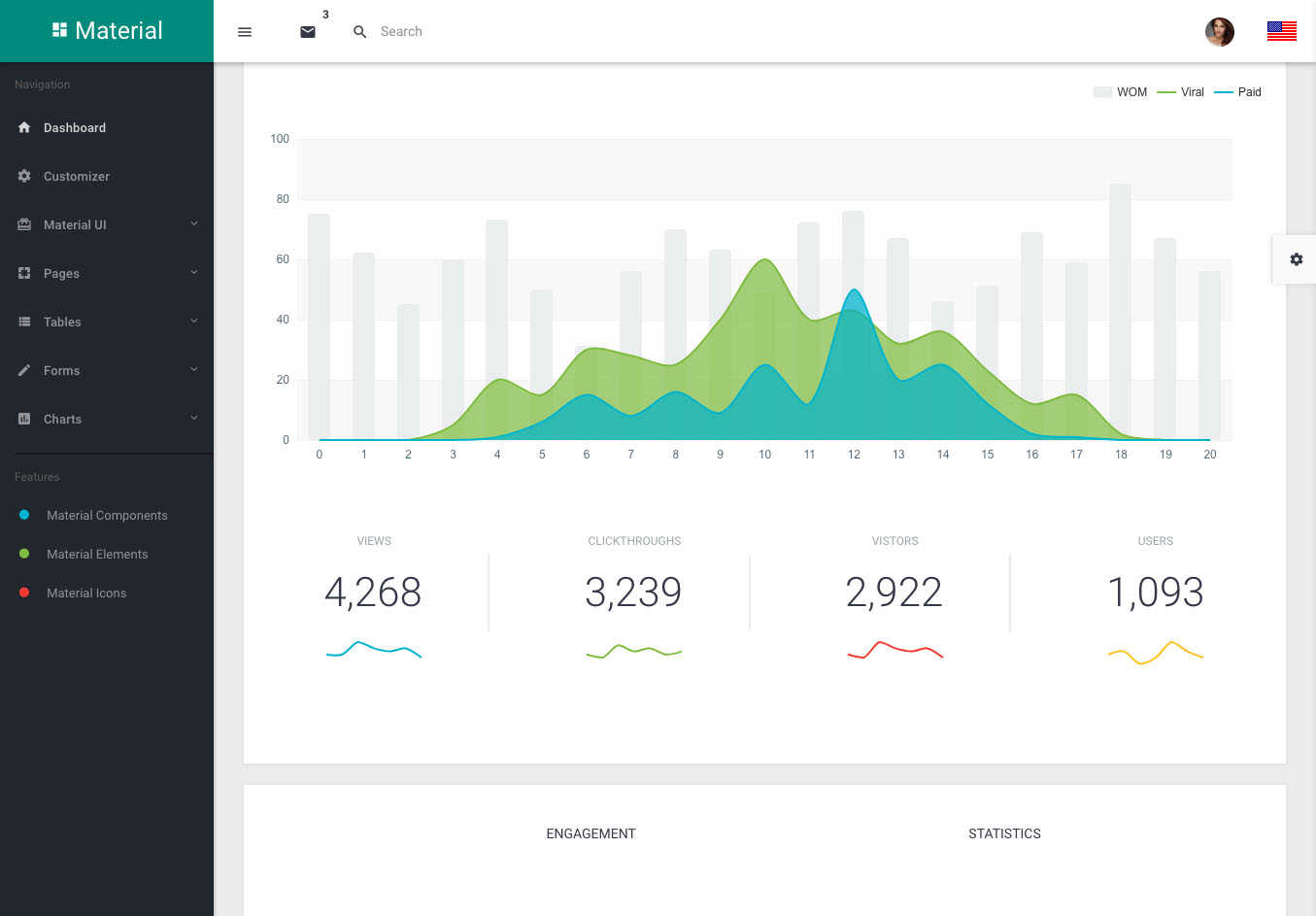 后台管理系统模板UI静态素材会员界面html框架bootstrap响应式