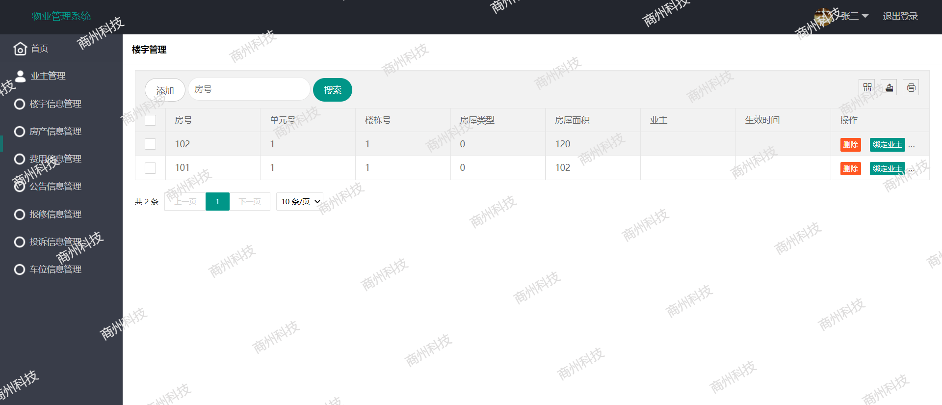 基于SSM小区物业管理系统java项目源码 前端layui maven mysql