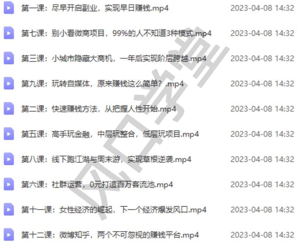 捞偏门小本创业冷门蓝海信息差项目偏门生意副业赚钱思路教程视频