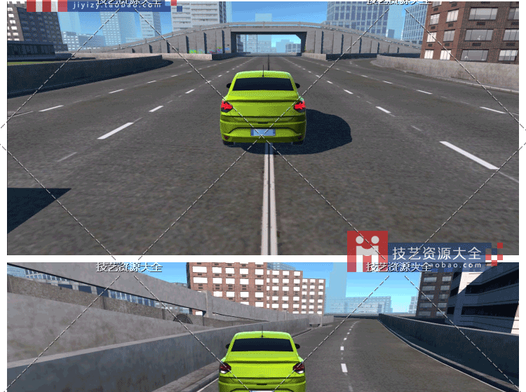 unity项目城市场景驾驶汽车赛车游戏成品源码作业赛道u3d模型素材