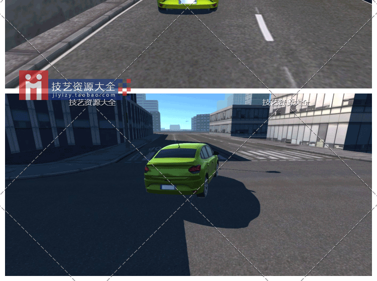 unity项目城市场景驾驶汽车赛车游戏成品源码作业赛道u3d模型素材