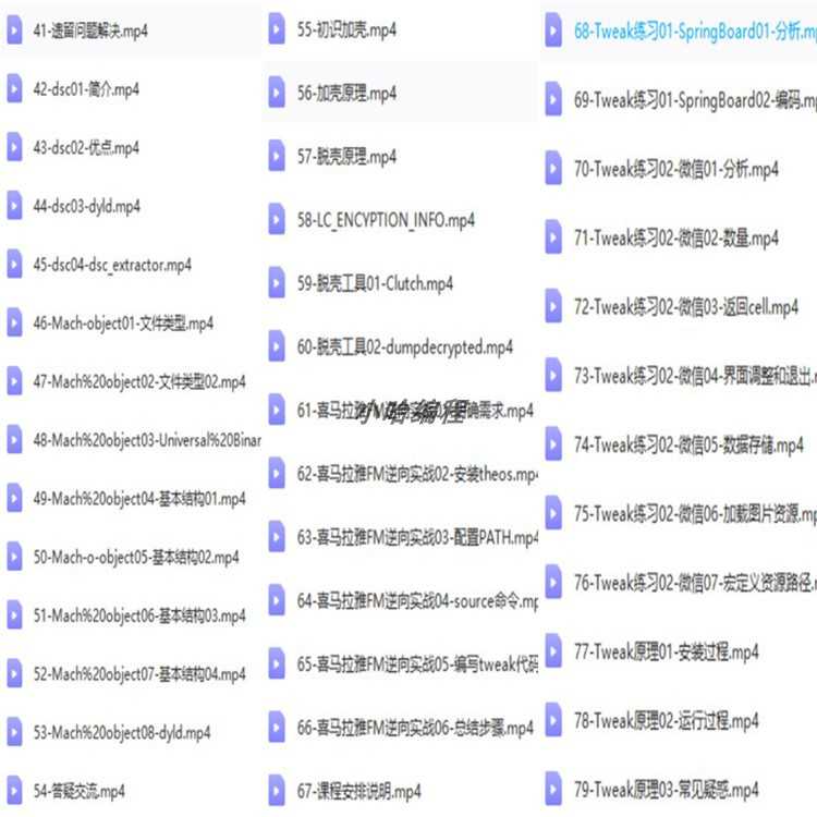 iOS视频教程 苹果app开发资料Object-C/ OC/swift5源码项目2022