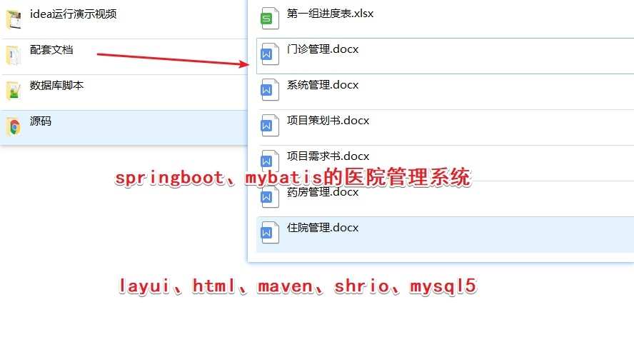 springboot layui医院管理系统医药管理门诊住院排班药房药品源码