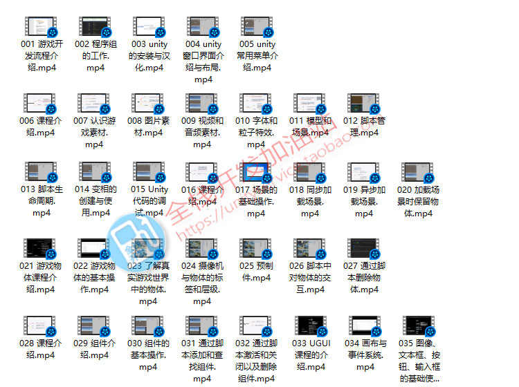 Unity3D游戏U3D/C#编程学习零基础入门角色渲染视频教程/资源素材